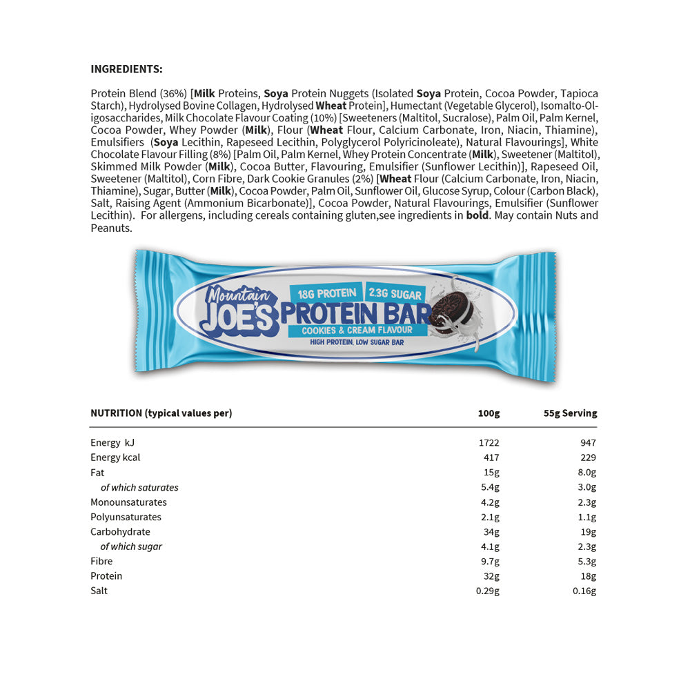 Mountain Joe's Protein Bar - 12 x 55 g