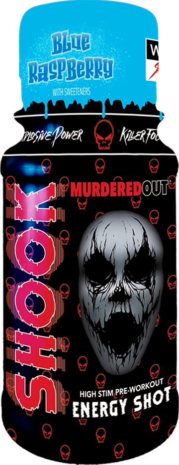 Murdered Out SHOOK Energy Shots - 12 x 60 ml