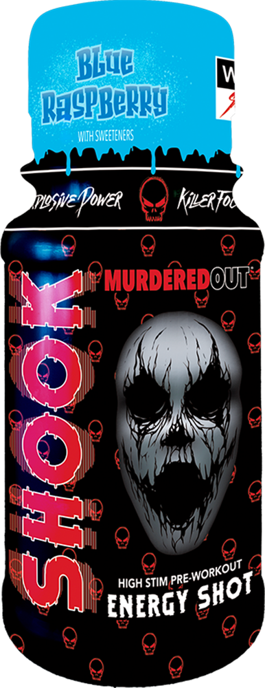 Murdered Out SHOOK Energy Shots - 12 x 60 ml