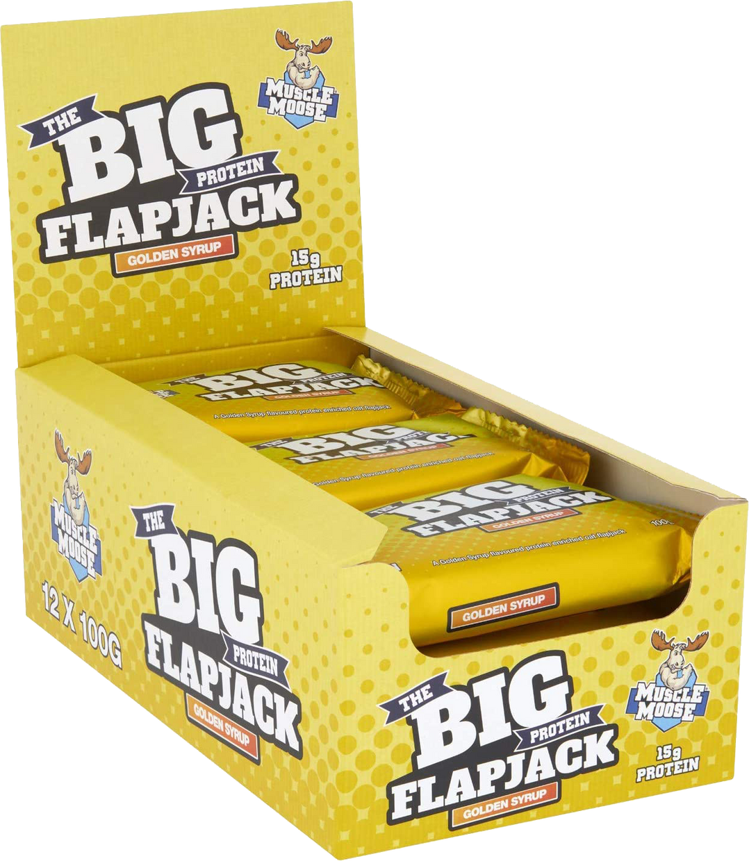 Muscle Moose Big Protein Flapjack - 12 x 100 g