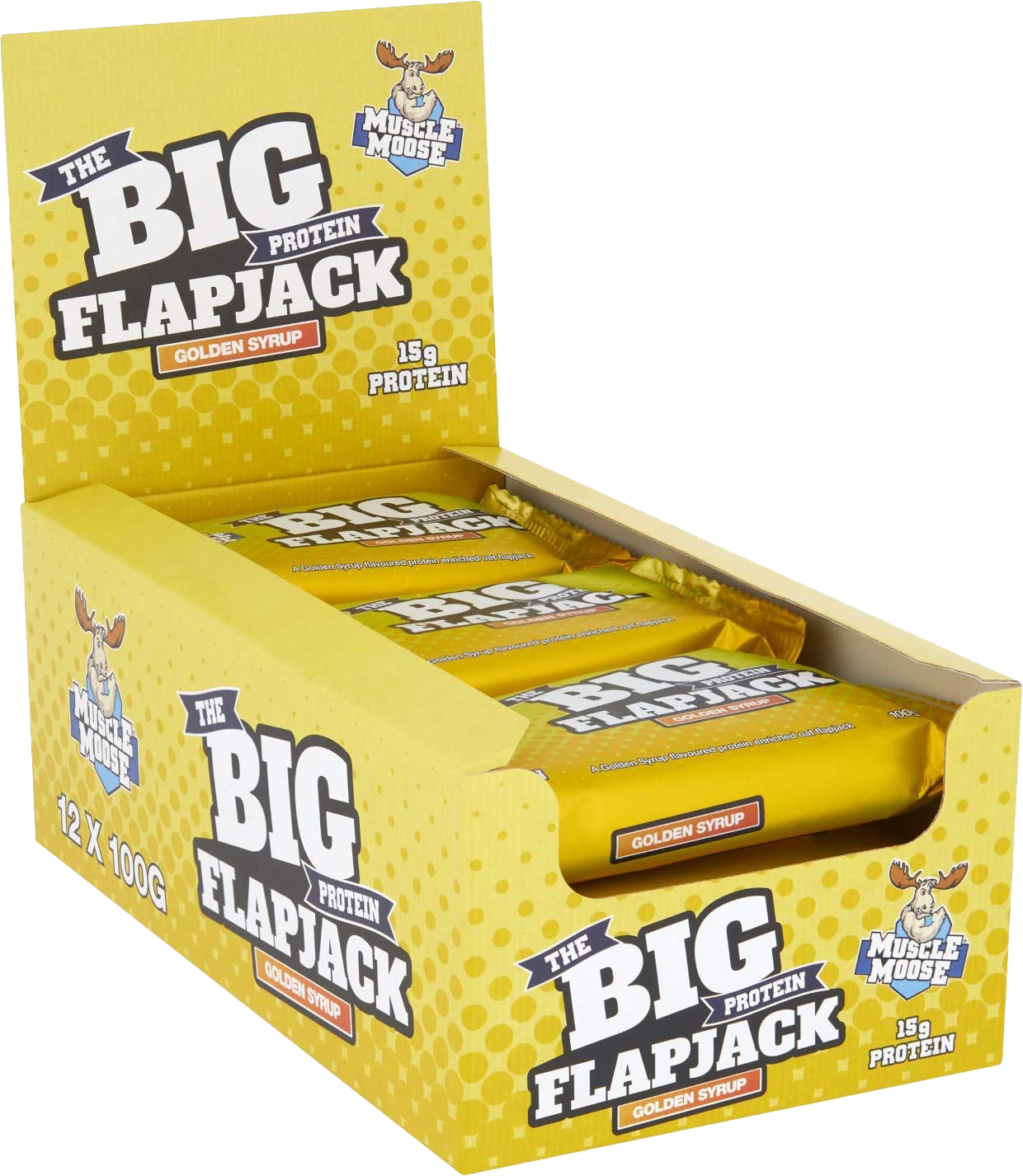 Muscle Moose Big Protein Flapjack - 12 x 100 g