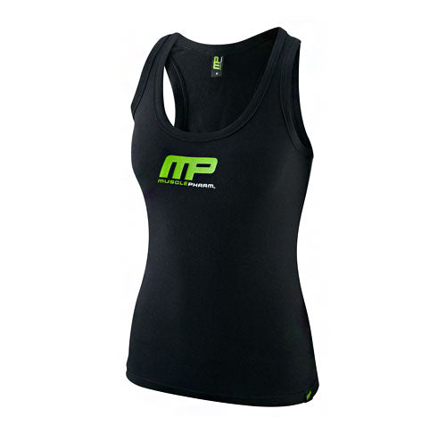 MusclePharm MPL3 Ladies Top Logo - Black/Green - XS