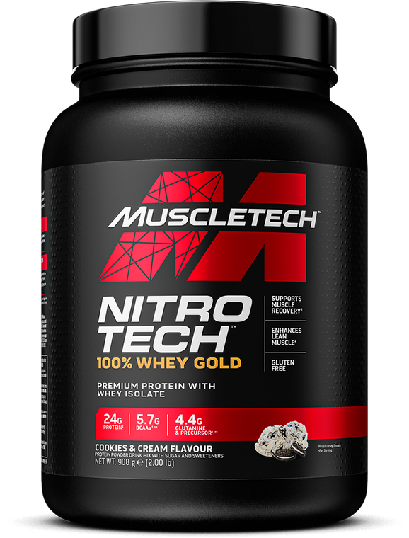 MuscleTech Nitro Tech 100% Whey Gold - 908 g