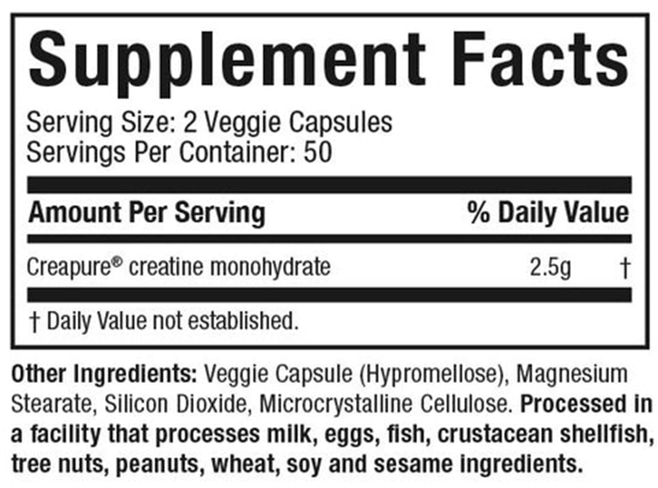 MuscleTech Platinum 100% Creatine Monohydrate - 100 caps