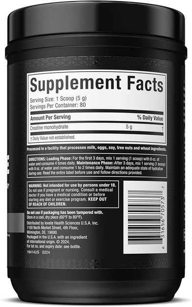 MuscleTech Platinum 100% Creatine Monohydrate - 400 g