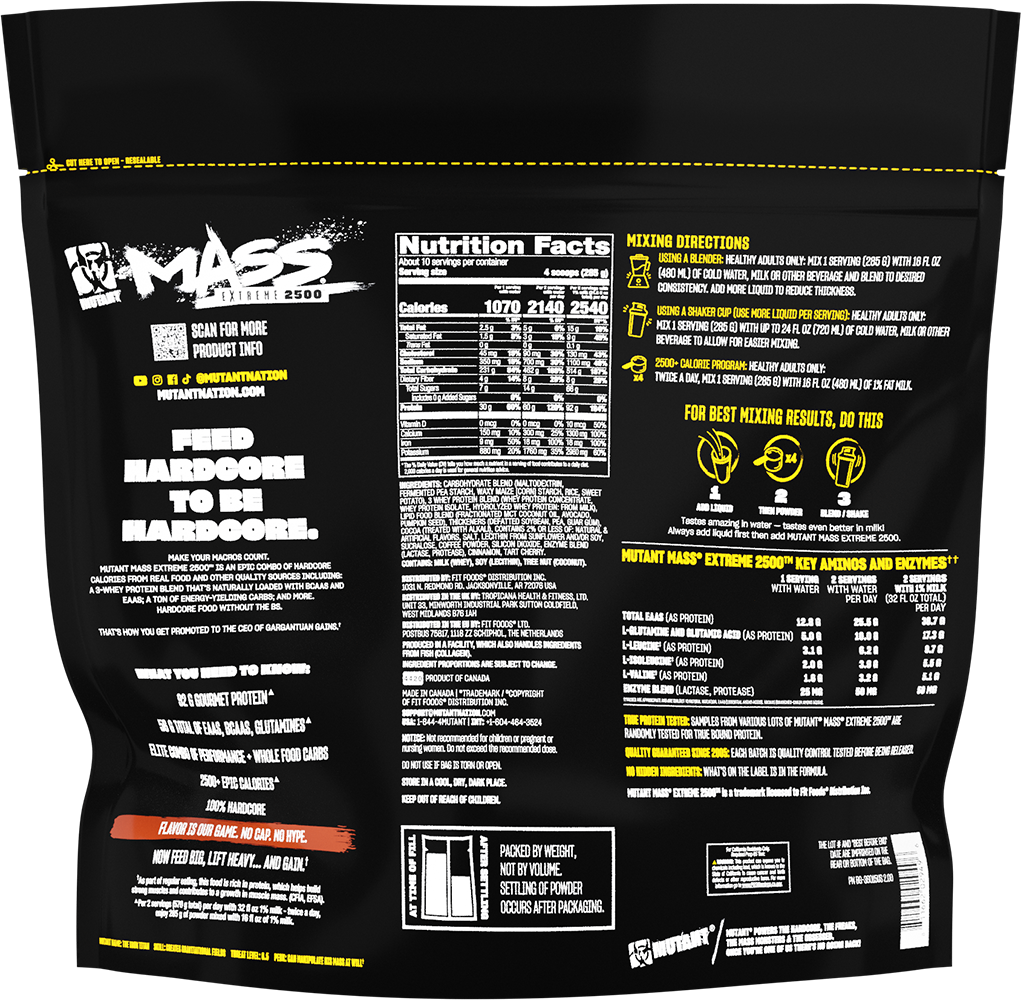 Mutant Mass Extreme 2500 - 2720 g