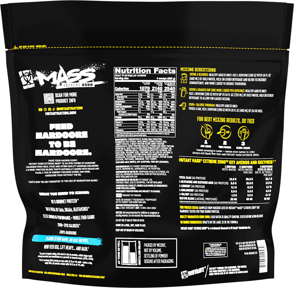 Mutant Mass Extreme 2500 - 2720 g