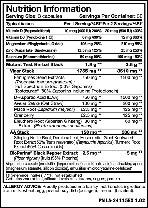 Mutant Test - 90 caps