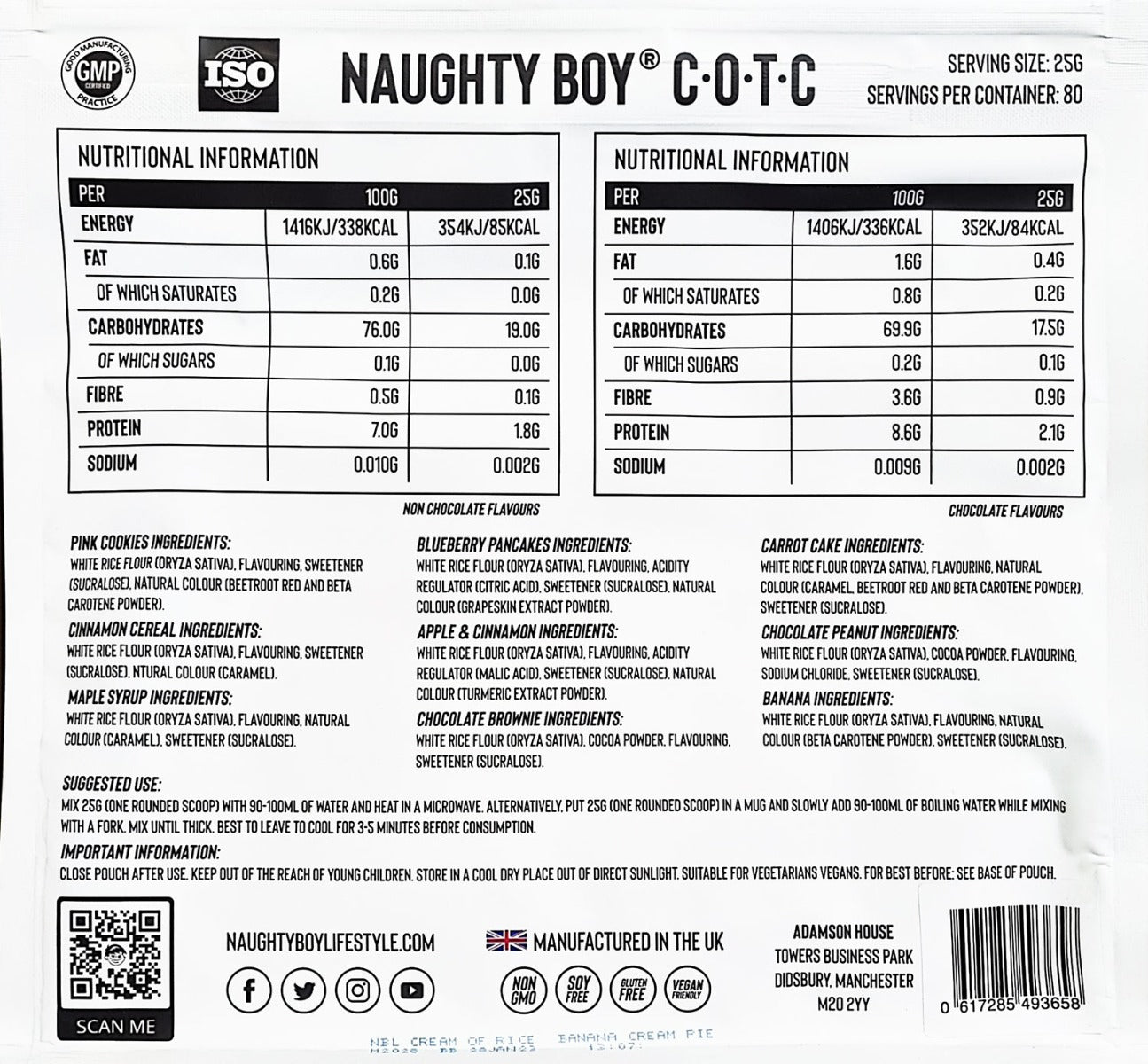 Naughty Boy Cream of the Crop Pouch - 2000 g