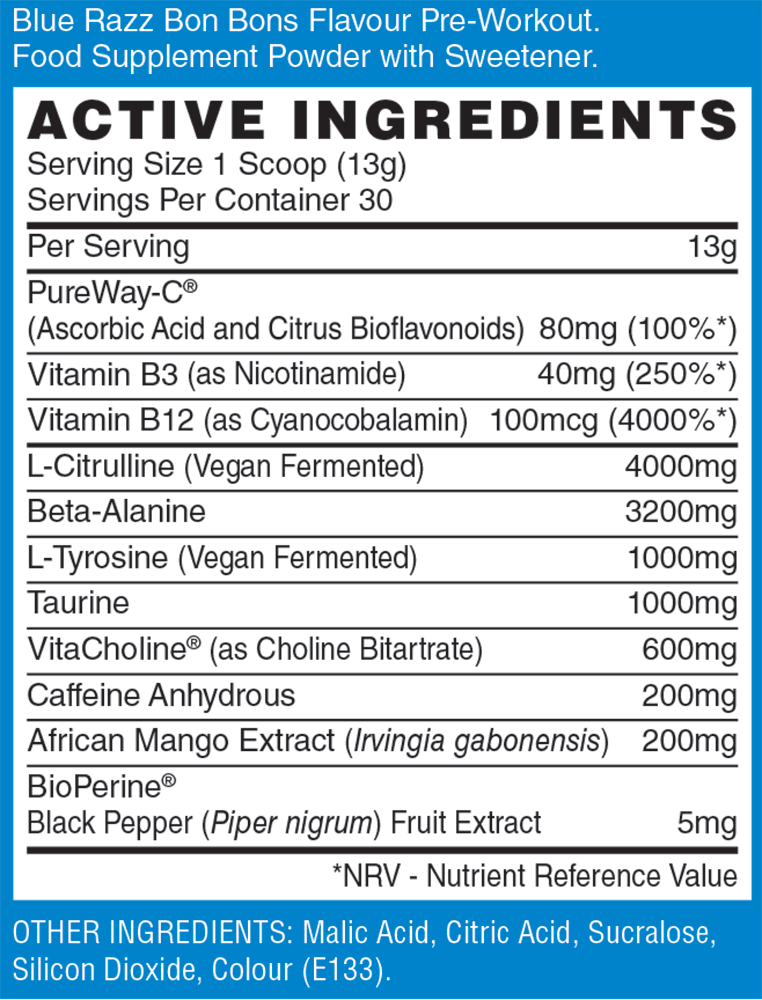 Naughty Boy Energy Pre-workout - 390 g