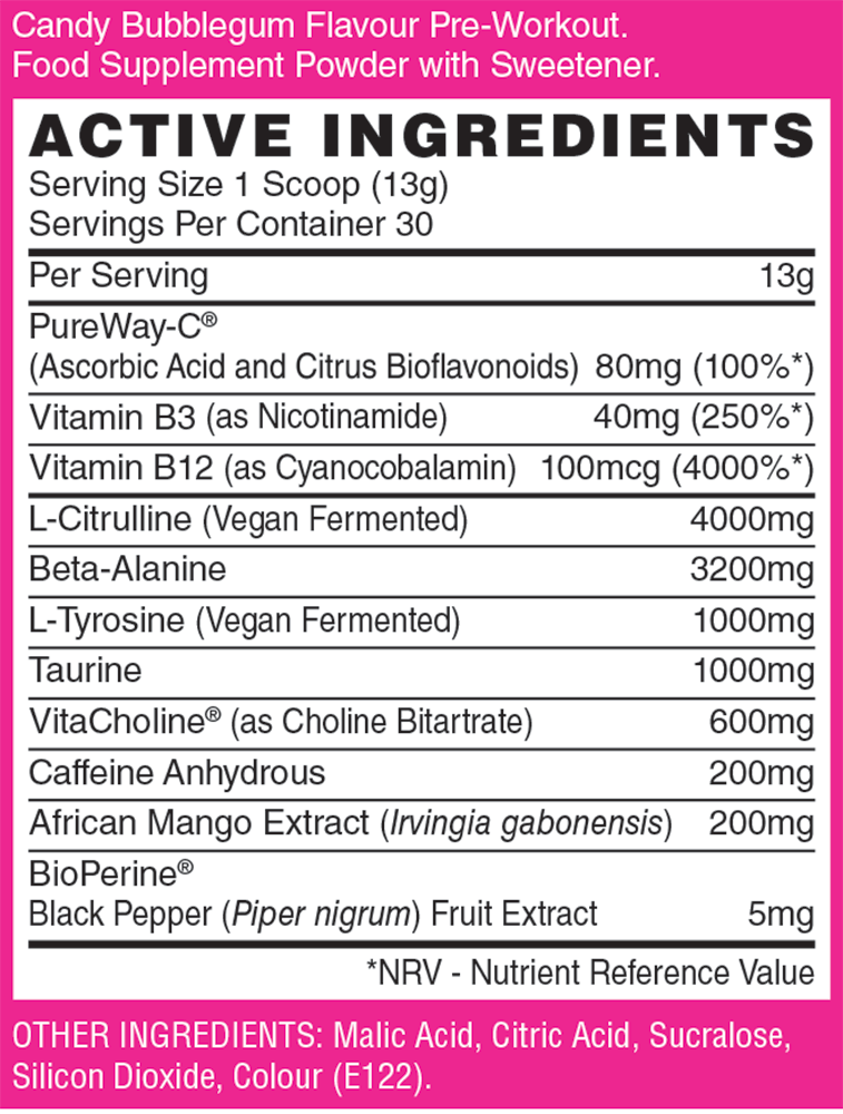 Naughty Boy Energy Pre-workout - 390 g