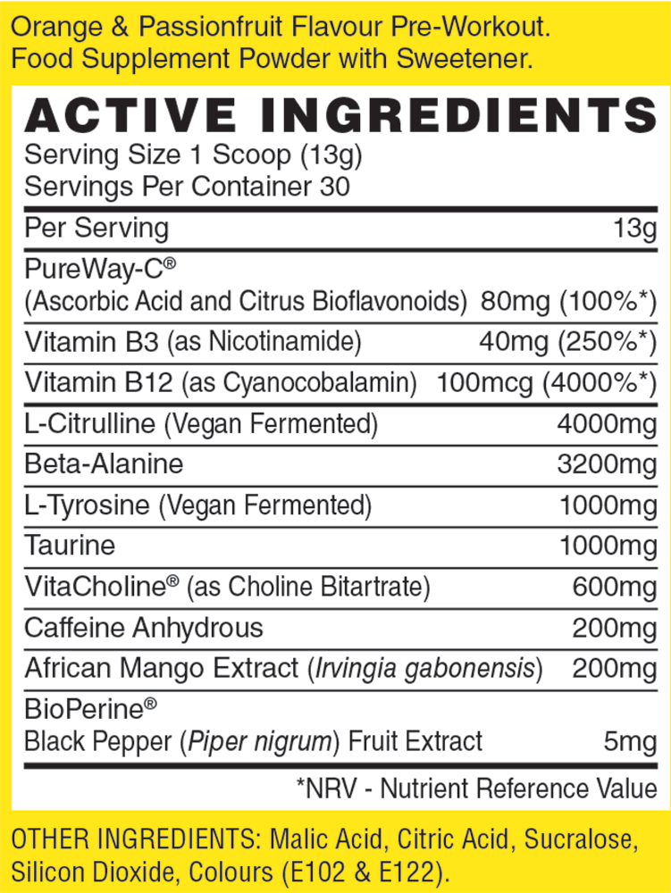 Naughty Boy Energy Pre-workout - 390 g
