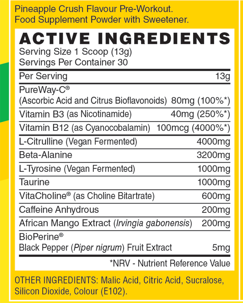 Naughty Boy Energy Pre-workout - 390 g