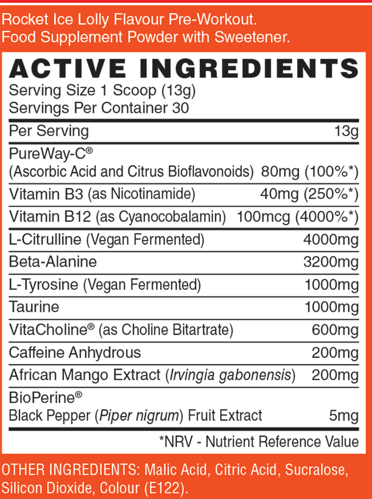 Naughty Boy Energy Pre-workout - 390 g
