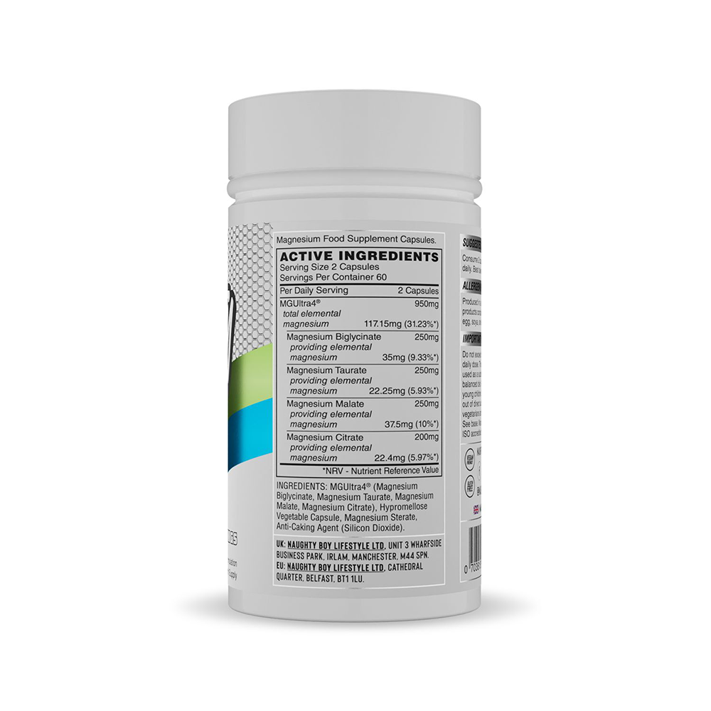 Naughty Boy MGUltra4 Magnesium - 120 caps