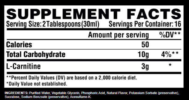 Nutrex Liquid L-Carnitine - 480 ml