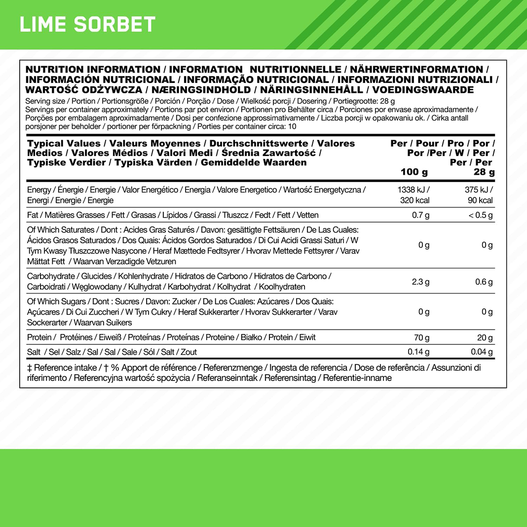 Optimum Nutrition Clear Protein 100% Plant Protein Isolate - 280 g