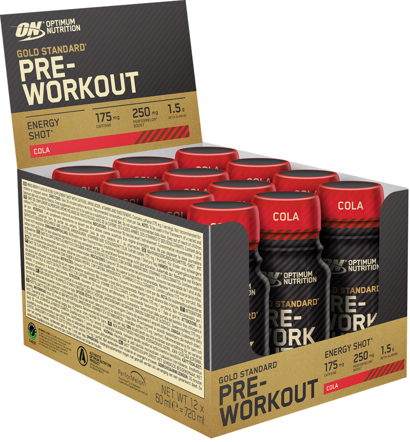 Optimum Nutrition Gold Standard Pre-workout Shot - 12 x 60 ml