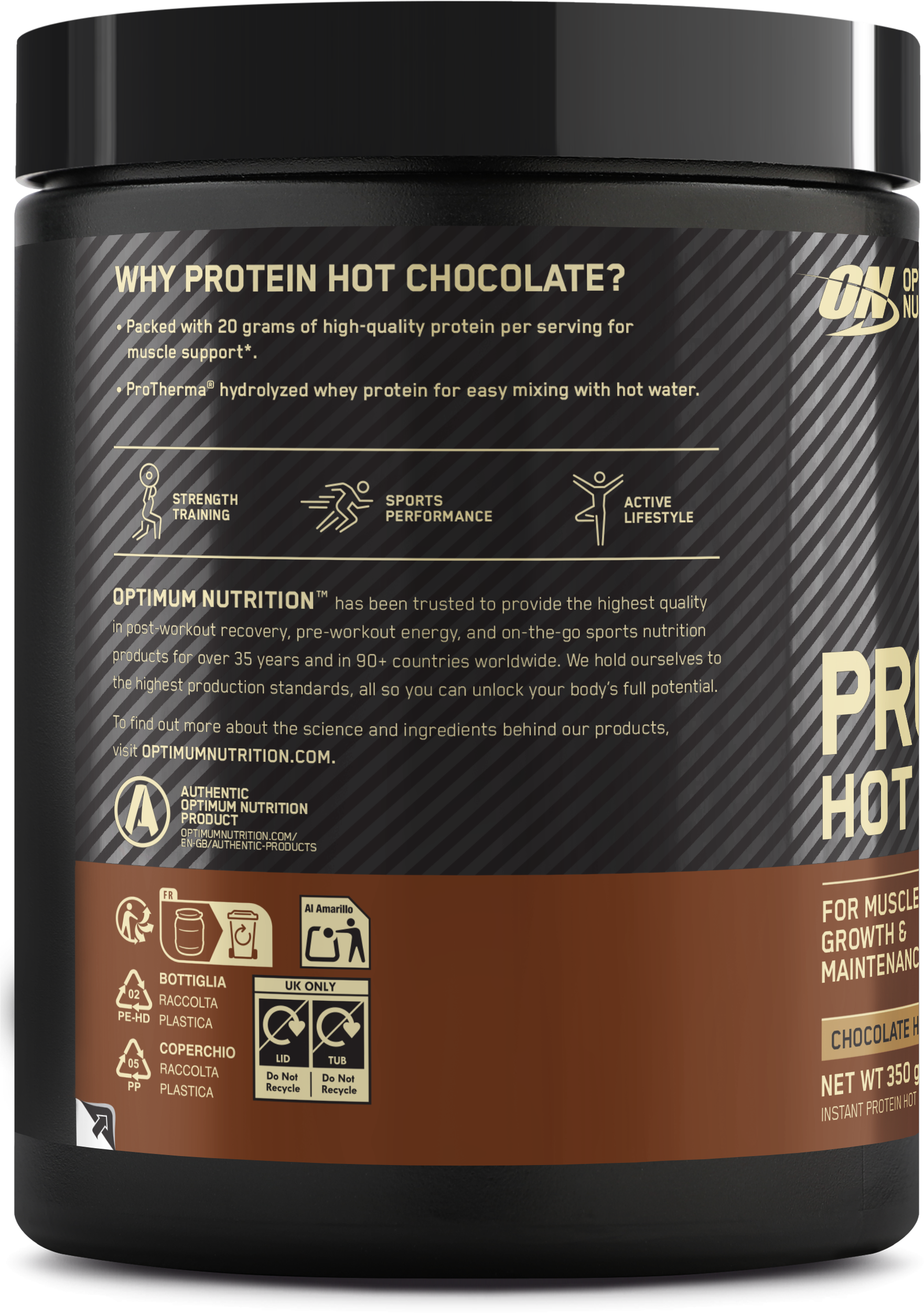 Optimum Nutrition Protein Hot Chocolate - 350 g