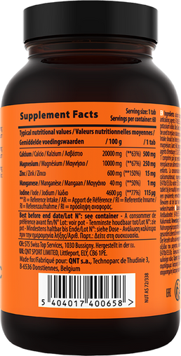 QNT Calcium-Magnesium-Zinc - 60 tabs