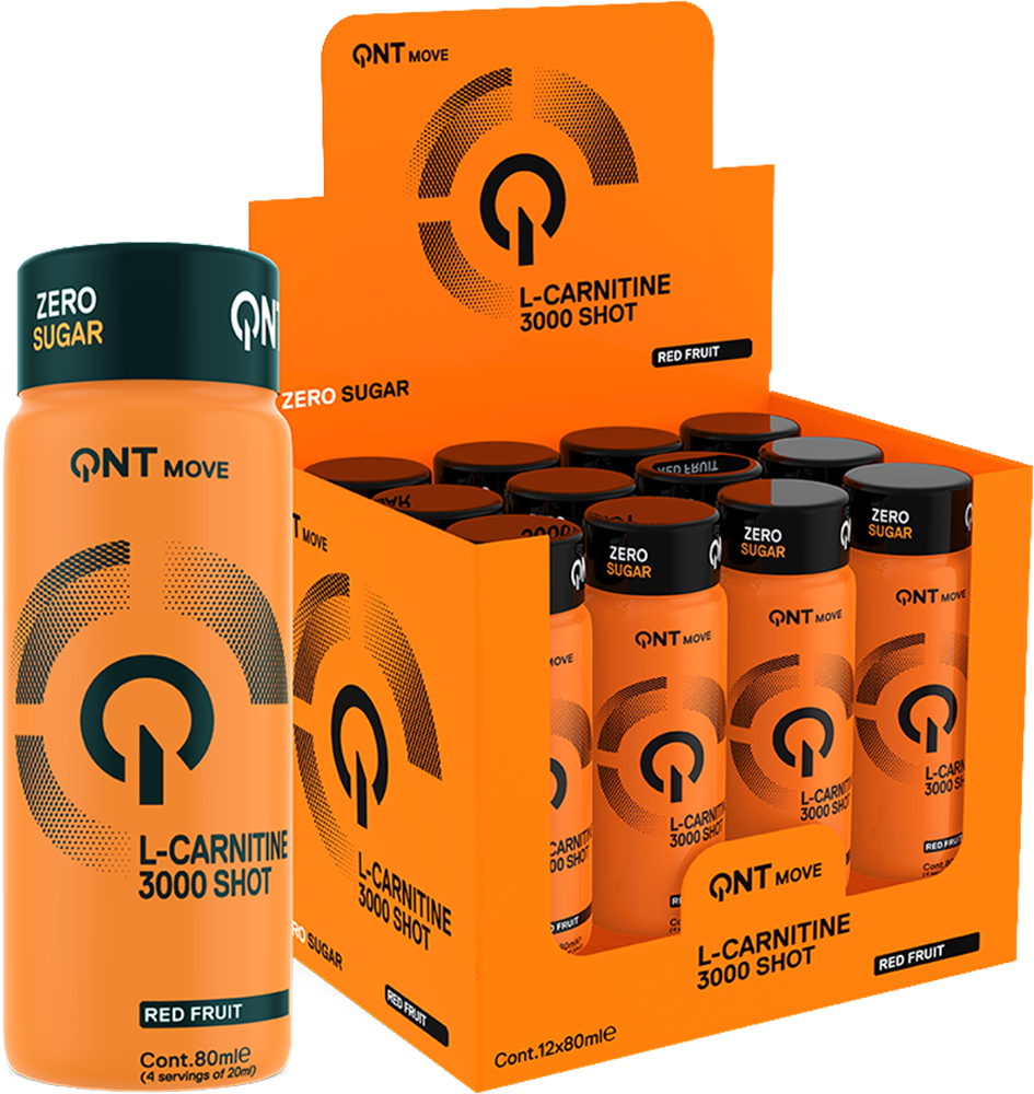 QNT L-Carnitine 3000 mg - 12 x 80 ml - Red Fruit
