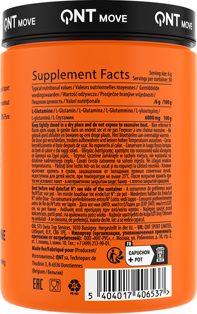 QNT L-Glutamine 6000 mg - 350 g