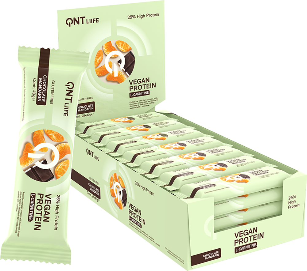 QNT Vegan Protein Bar - 28 x 40 g