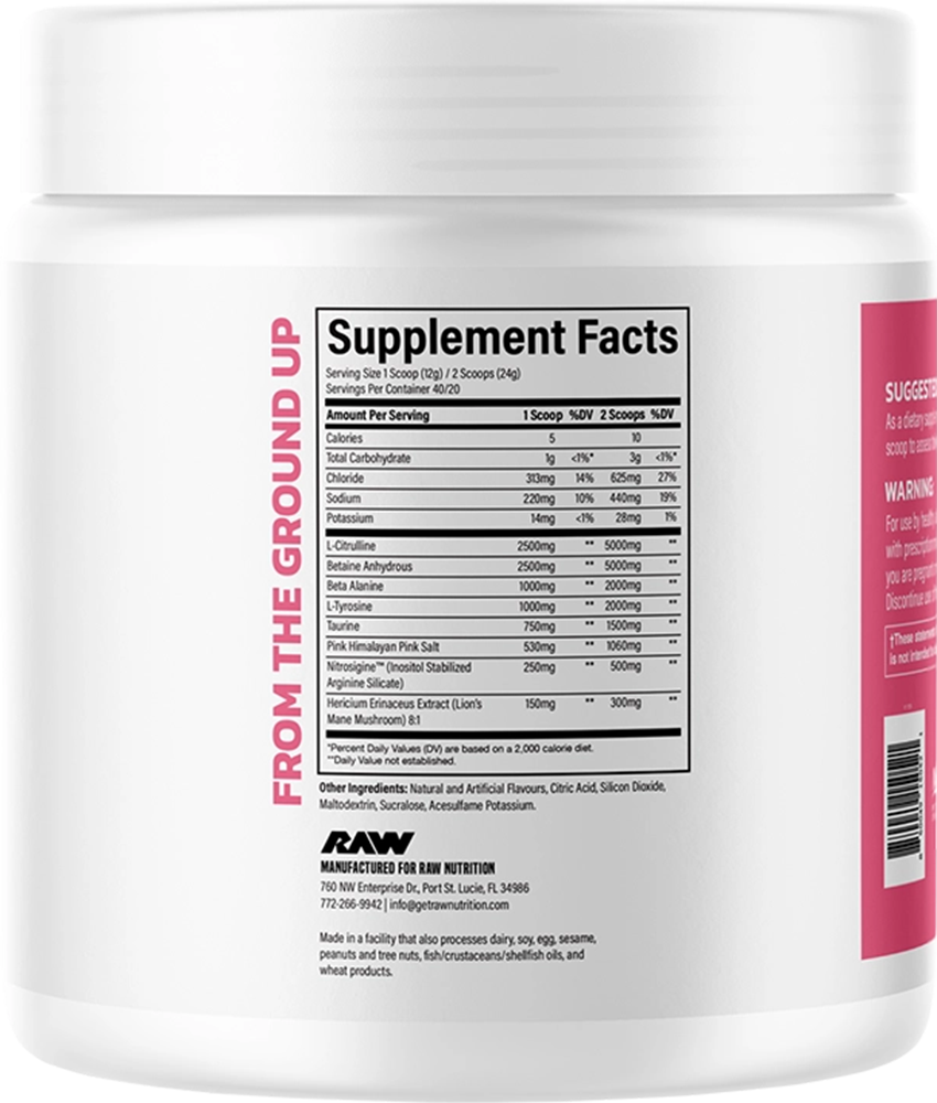 RAW Pump Non-Stim Pre-workout - 480 g