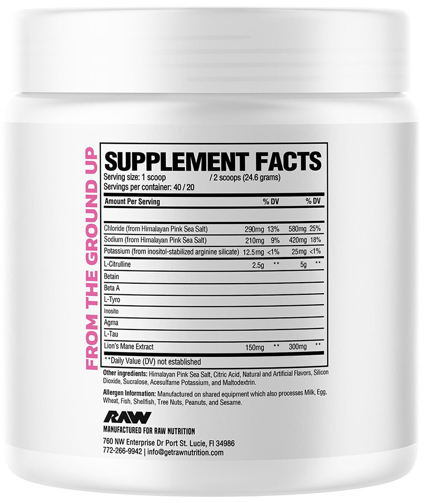 RAW Pump Non-Stim Pre-workout - 480 g