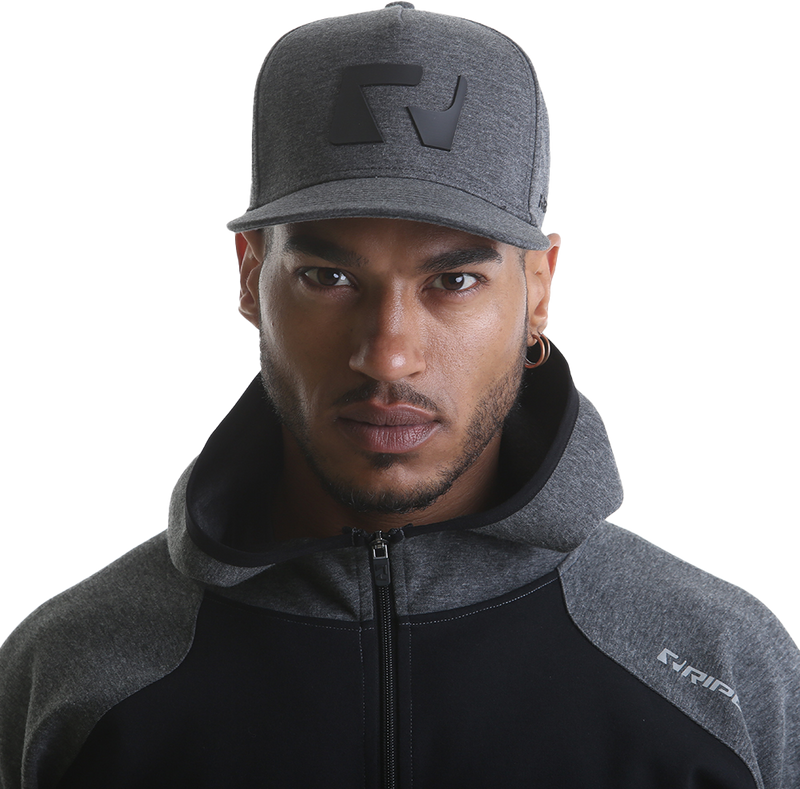 RIPT RCHAT724 Ript Snapback Hat - Grey Marl