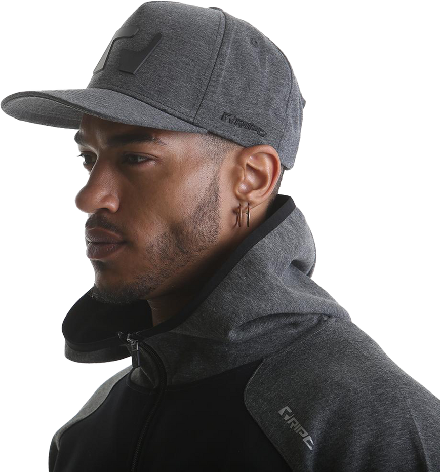 RIPT RCHAT724 Ript Snapback Hat - Grey Marl