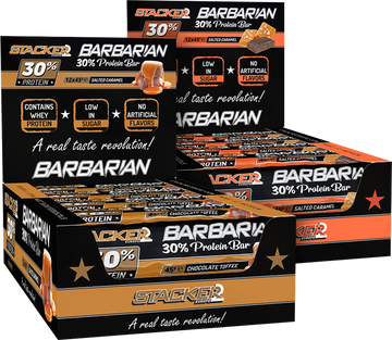 Stacker2 Barbarian 30% Protein Bar - 12 x 45 g