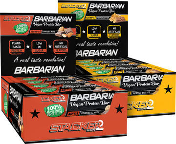 Stacker2 Barbarian Vegan Protein Bar - 12 x 40 g