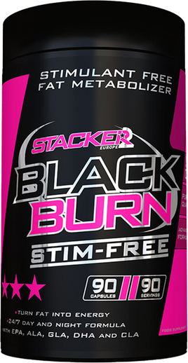 Stacker2 Black Burn Stim Free - 90 caps