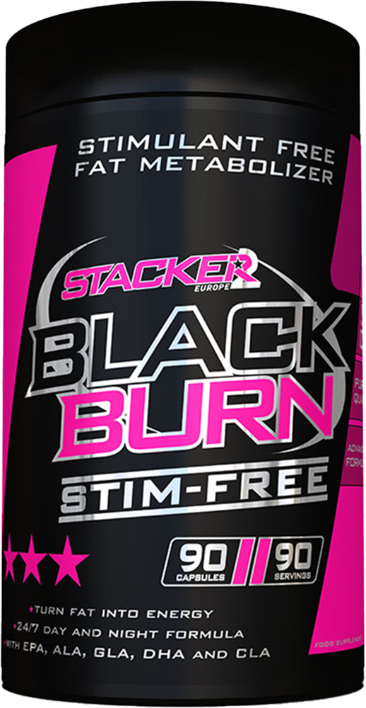 Stacker2 Black Burn Stim Free - 90 caps