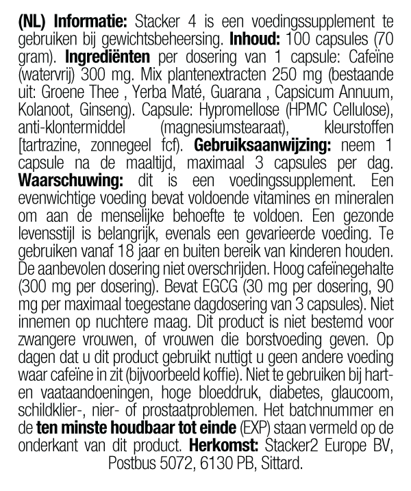 Stacker2 Stacker 4 - 100 caps