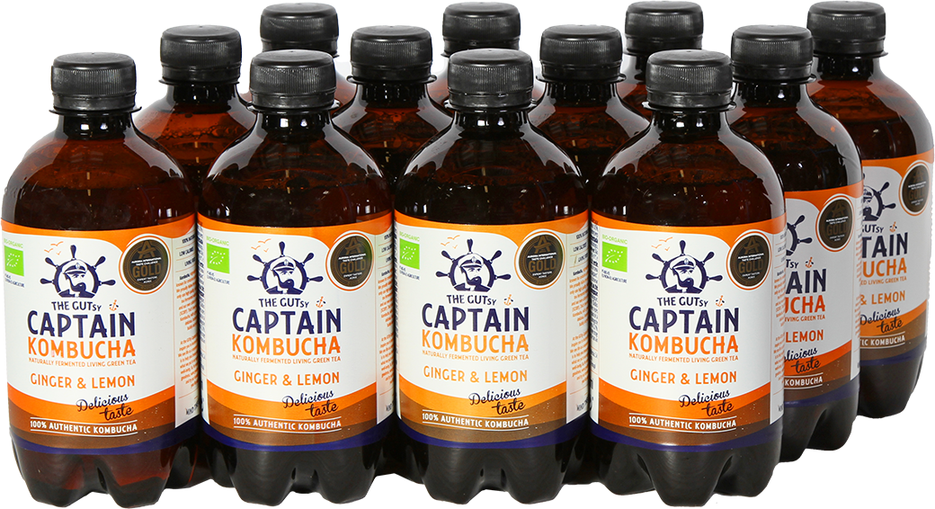 The Gutsy Captain Kombucha - 12 x 400 ml