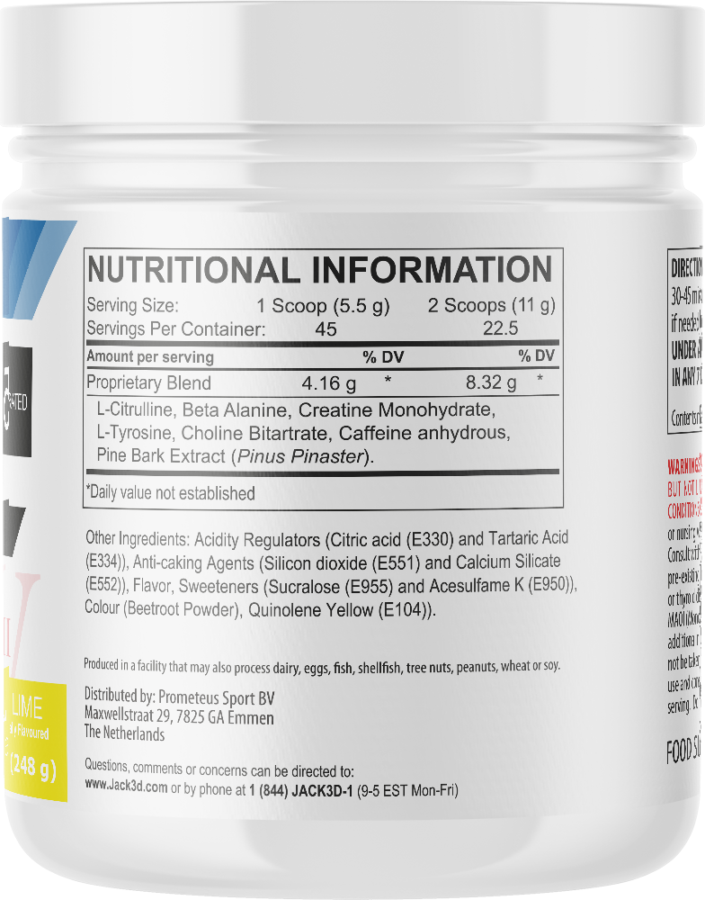 Jack3d Advanced Pre-workout - 248 g