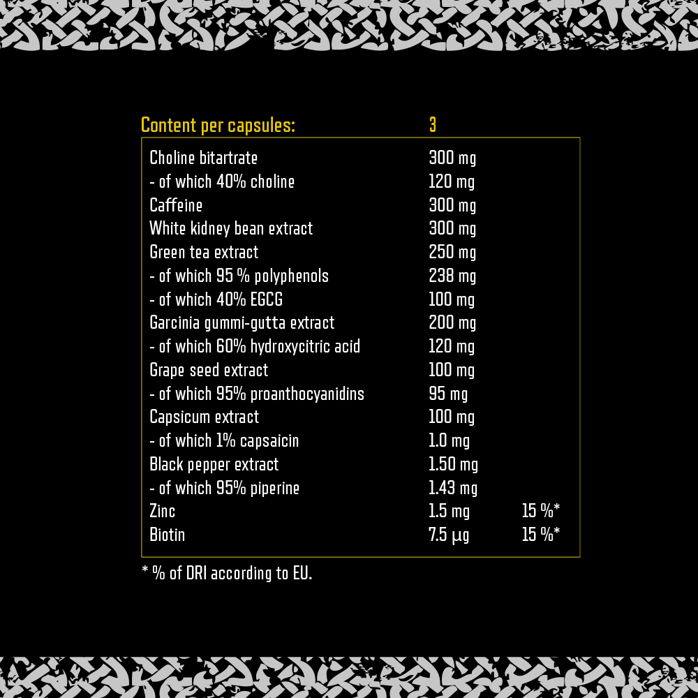 Viking Power Dragon Fire Fat Burner - 90 caps