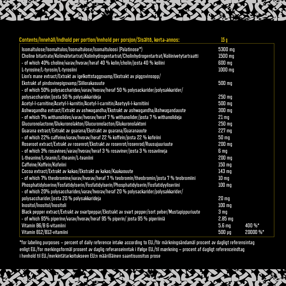 Viking Power Mimir Nootropic - 375 g - Mango