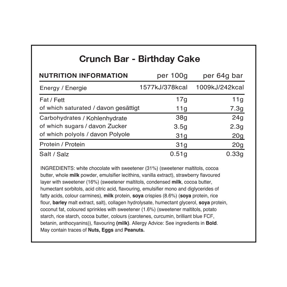 Warrior Crunch Bar - 12 x 64 g