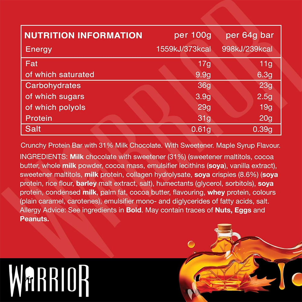 Warrior Crunch Bar - 12 x 64 g