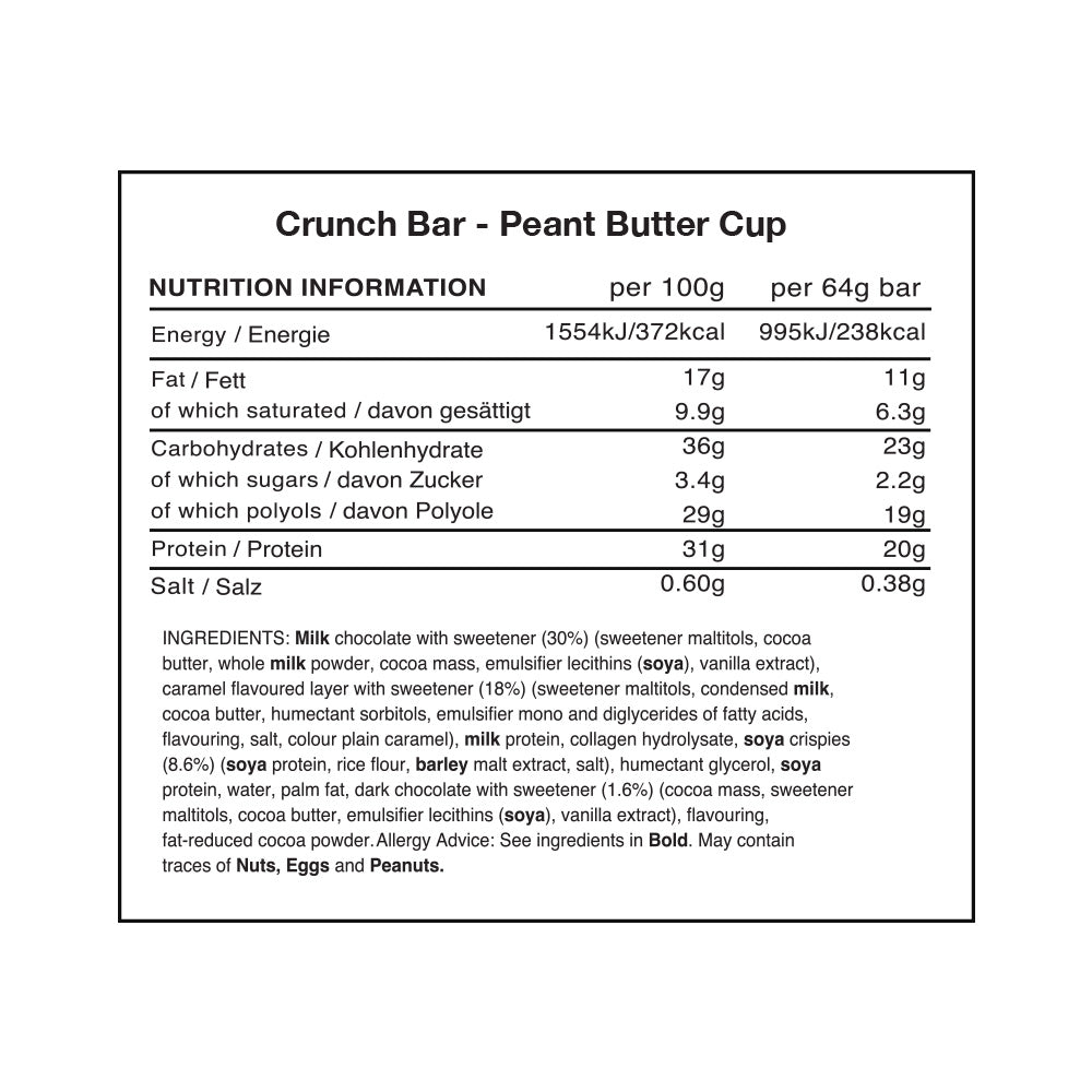 Warrior Crunch Bar - 12 x 64 g