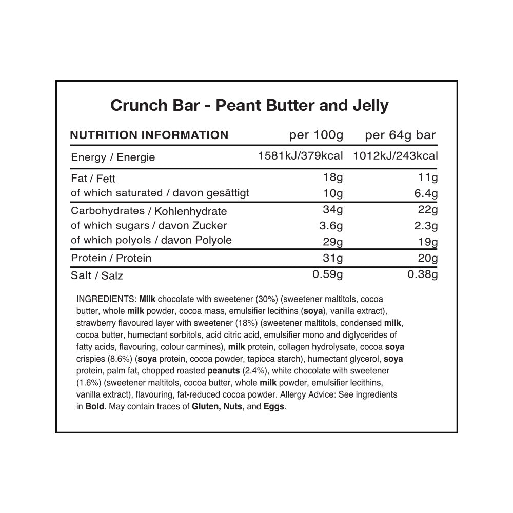 Warrior Crunch Bar - 12 x 64 g