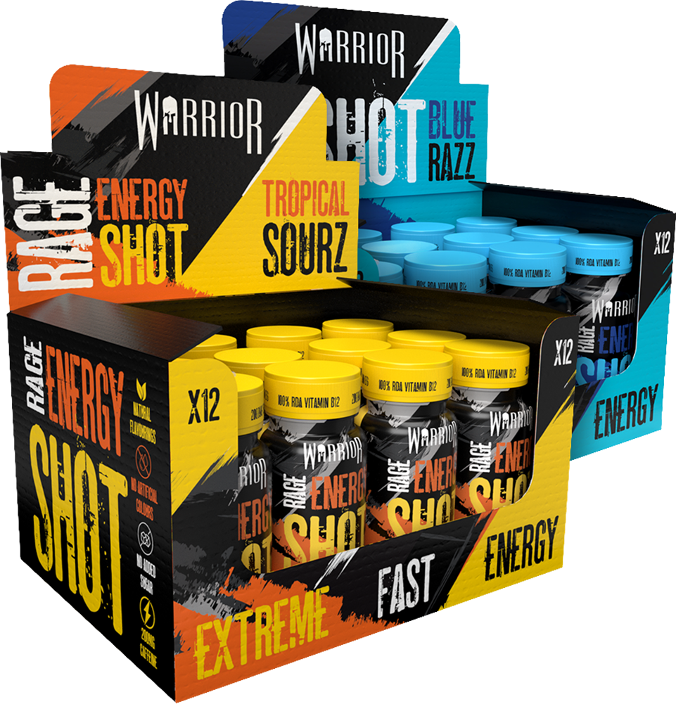 Warrior Rage Energy Shots - 12 x 60 ml