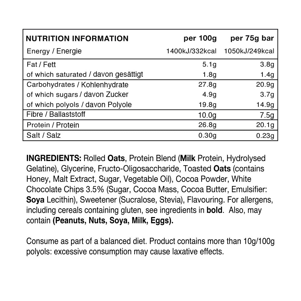 Warrior Raw Protein Flapjack - 12 x 75 g