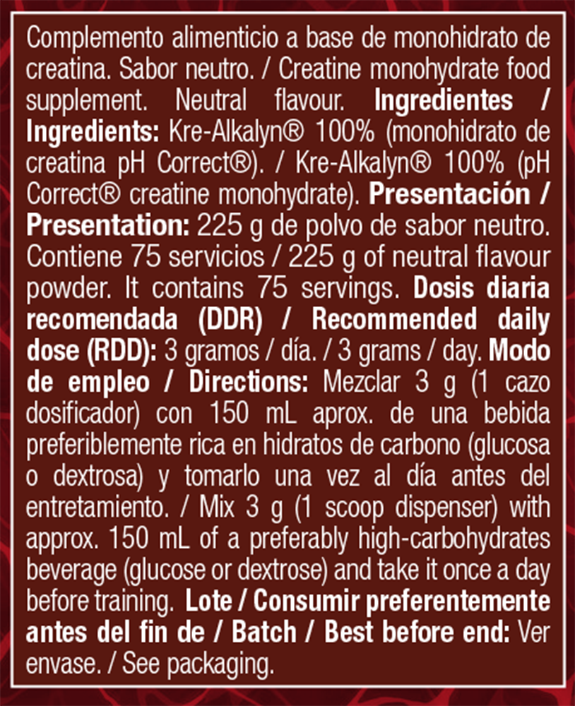 Zoomad One Raw Creatine Kre-alkalyn - 225 g