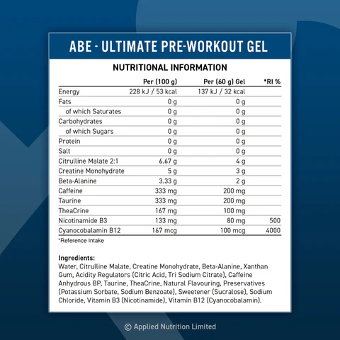 Applied Nutrition ABE Pre-workout Gel - 20 x 60 ml