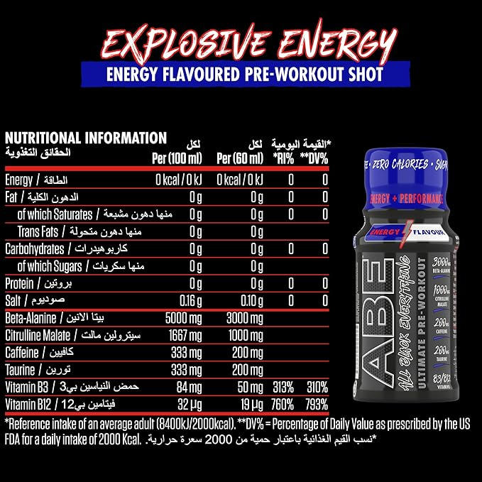 Applied Nutrition ABE Pre-workout Shot - 12 x 60 ml