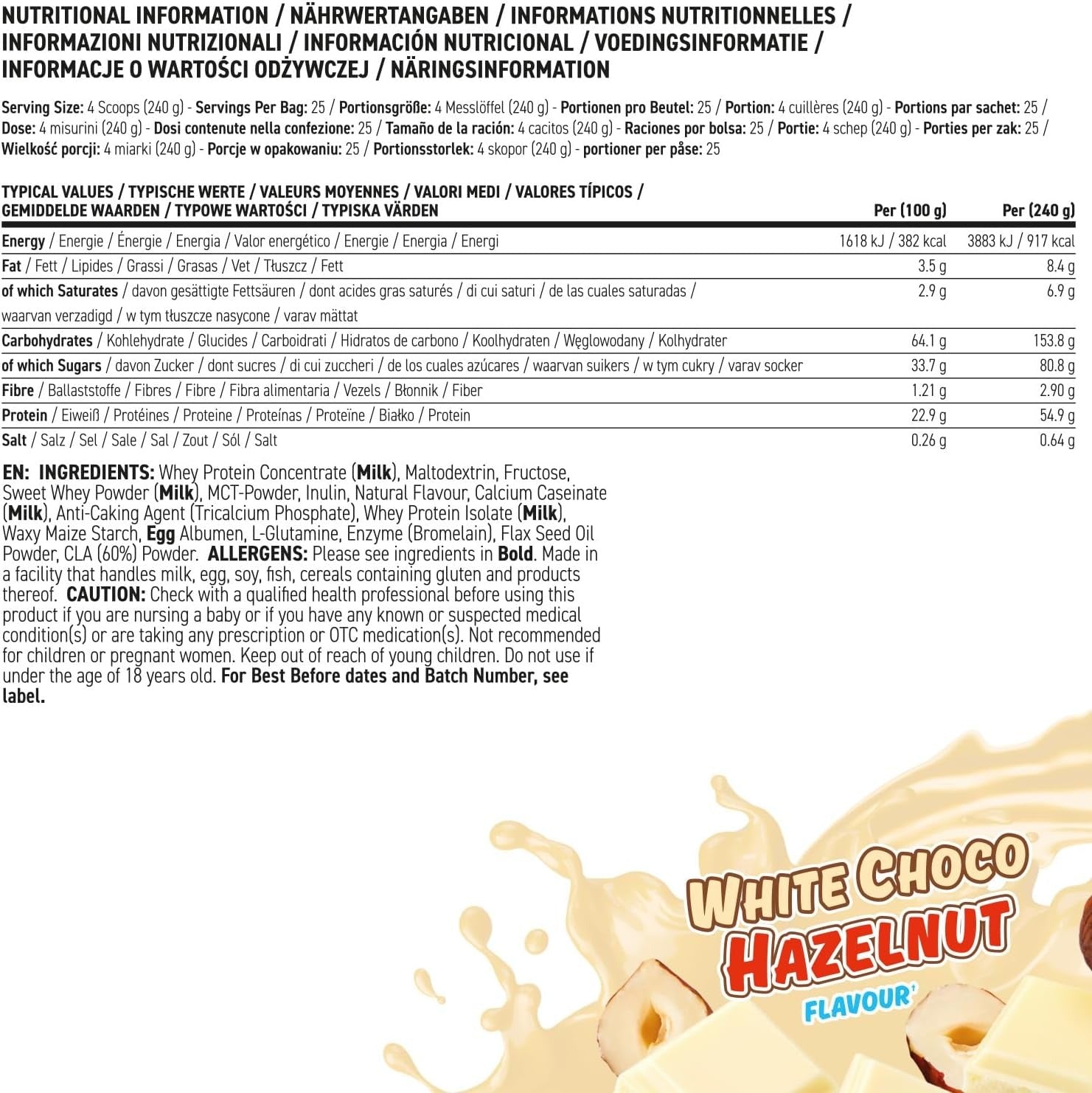Applied Nutrition Critical Mass Original - 6000 g
